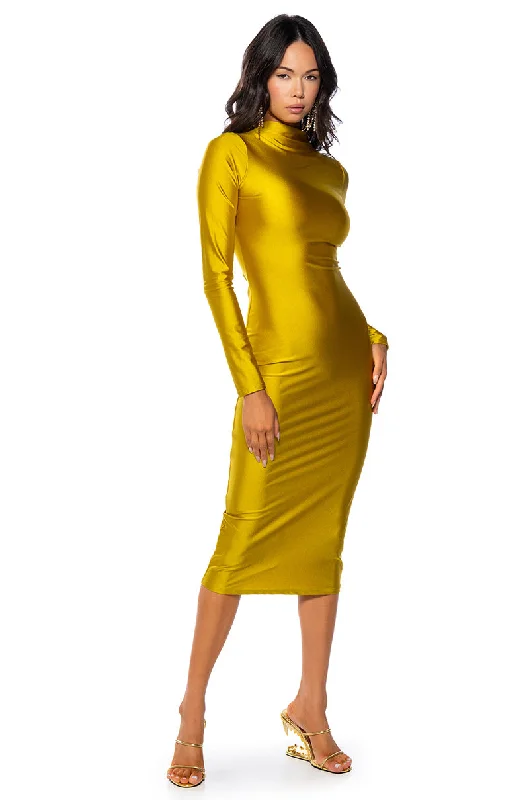 ONE OF ONE LONG SLEEVE MIDI DRESS