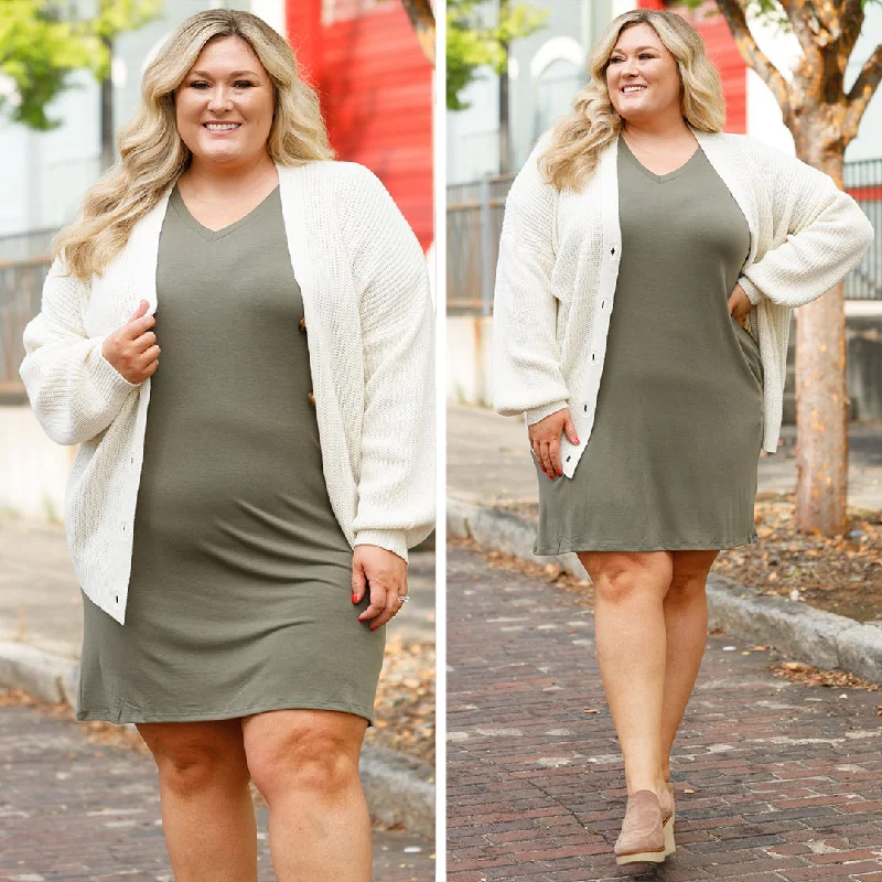 Admire This Beauty Dress, Light Olive