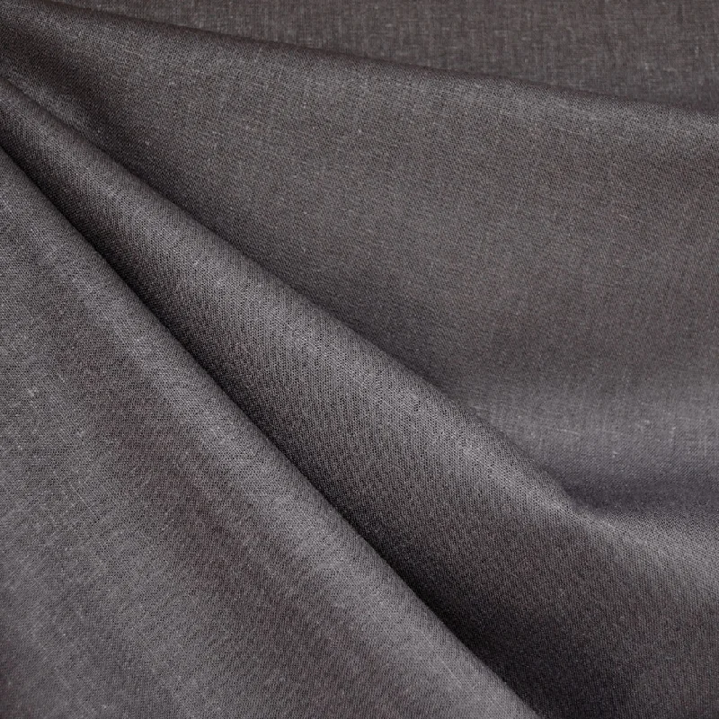 Brussels Washer Linen Blend Solid Charcoal—Preorder