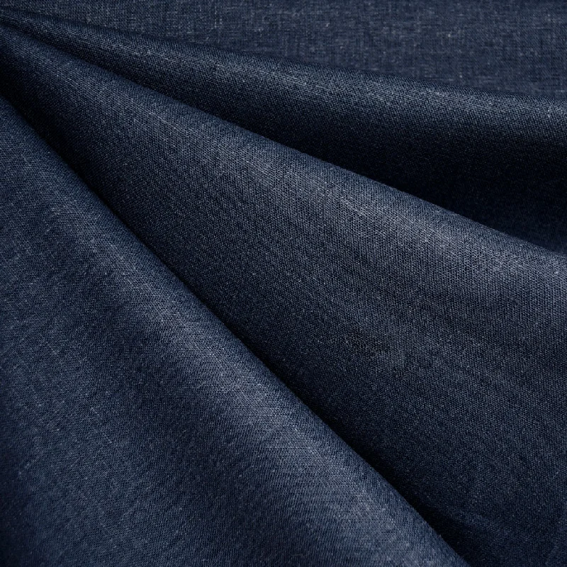 Brussels Washer Linen Blend Solid Indigo