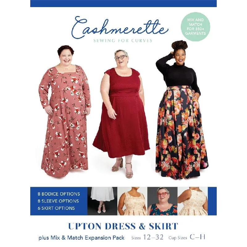 Cashmerette Sewing Patterns Upton Dress & Skirt (Plus Expansion Pack)