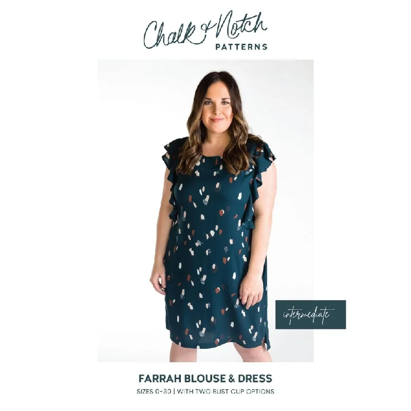 Chalk & Notch Patterns Farrah Blouse & Dress