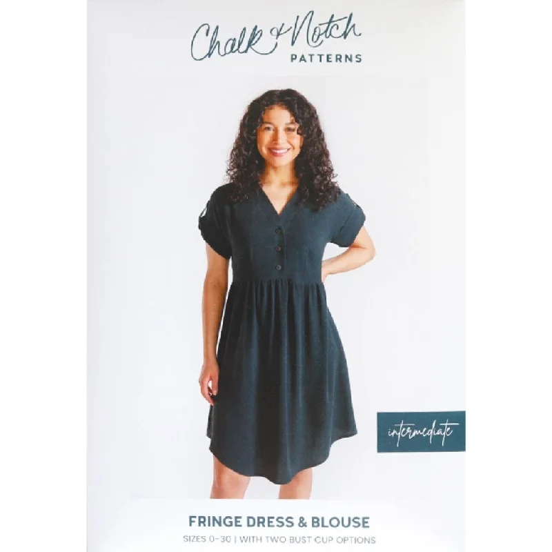 Chalk & Notch Patterns Fringe Dress & Blouse