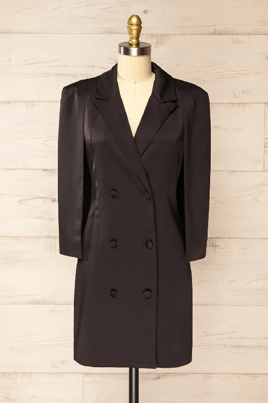 Charlene Black | Cape Blazer Dress