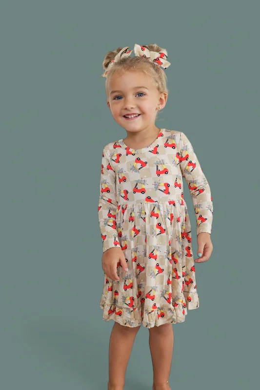 COZY COUPE CHRISTMAS DREAM RUFFLE DRESS