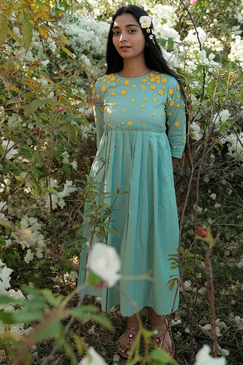 Okhai 'Daisy' Pure Cotton Hand Embroidered Dress