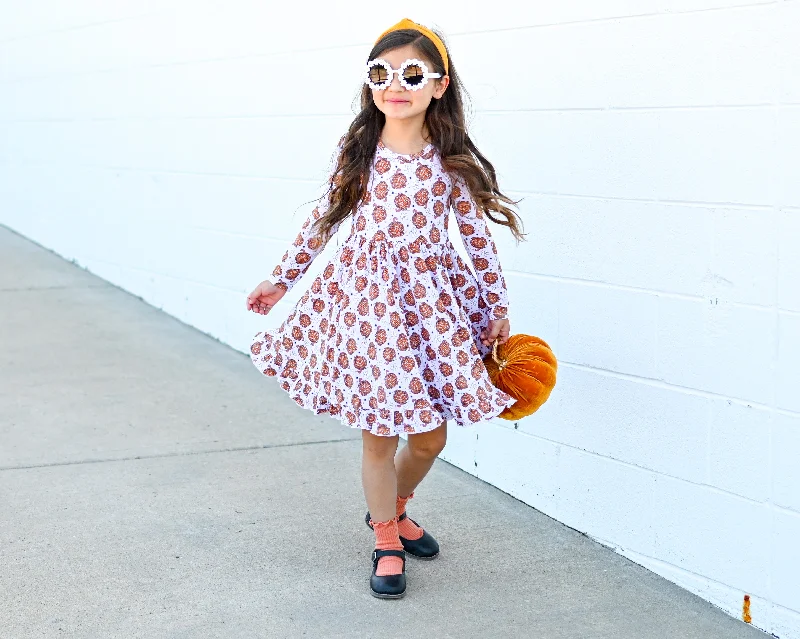 DISCO PUMPKIN DREAM RUFFLE DRESS