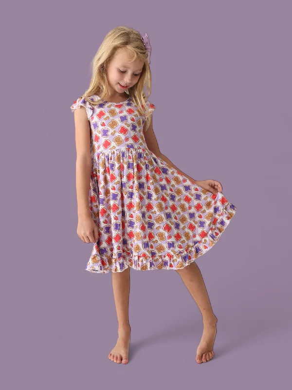 EXCLUSIVE PEANUT BUTTER JELLY TIME DREAM RUFFLE DRESS