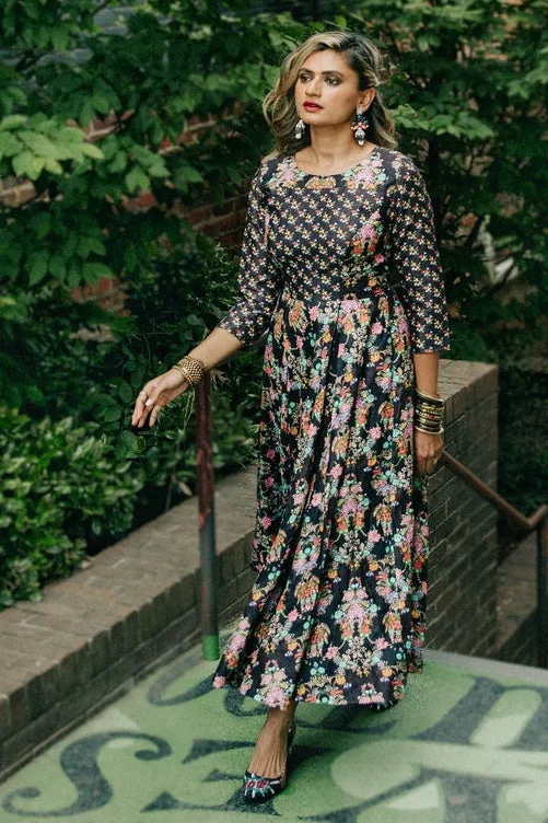 Frida floral printed dress