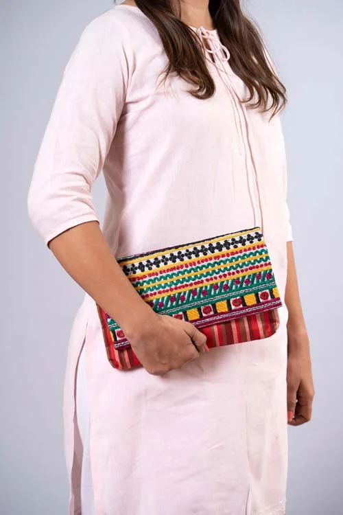 Handloom Cotton Clutch