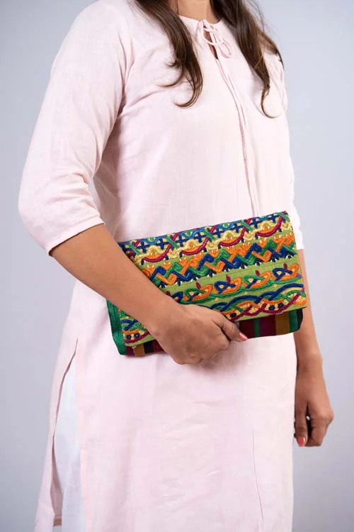 Handloom Cotton Clutch