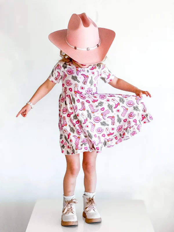 HOWDY VALENTINE EXCLUSIVE DREAM RUFFLE DRESS