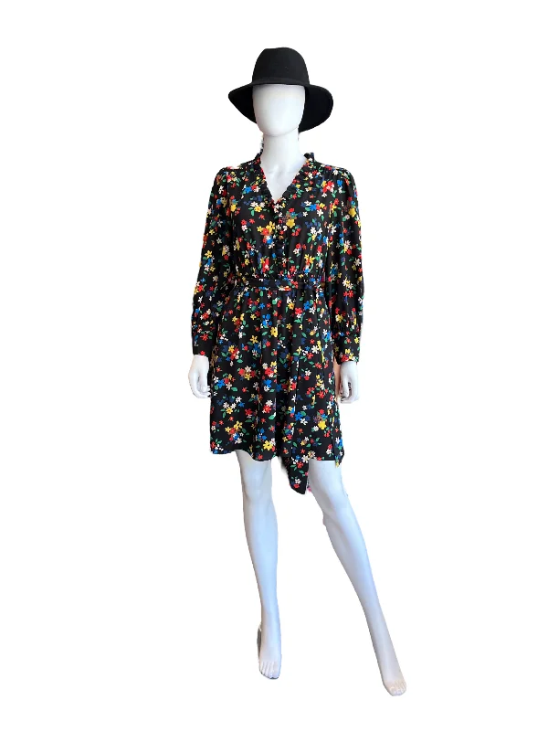 Kate Spade Floral Black Dress /4