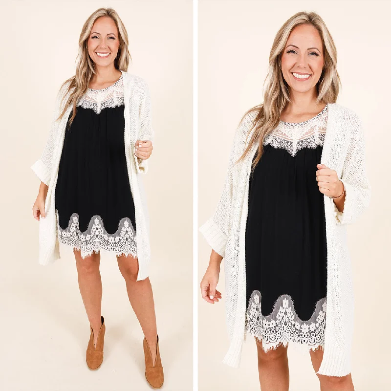 Laced With Love Dress, Black