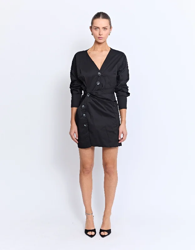 LAUTREC TWIST DRESS| BLACK