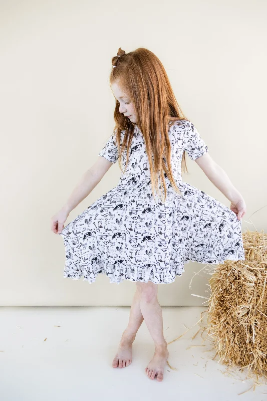 LOCALLY GROWN DREAM RUFFLE DRESS