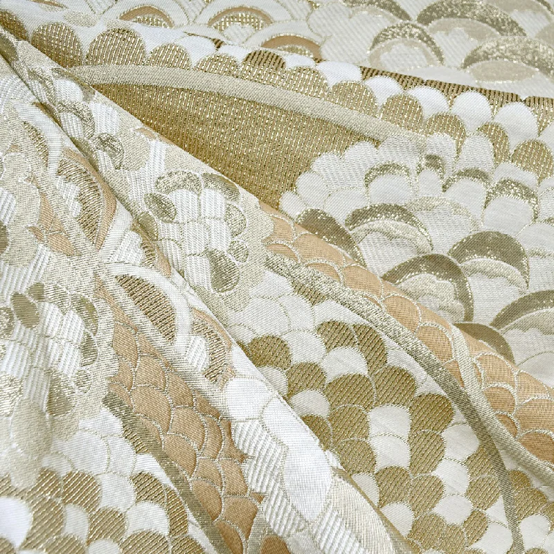 Metallic Tonal Brocade Cream/Champagne