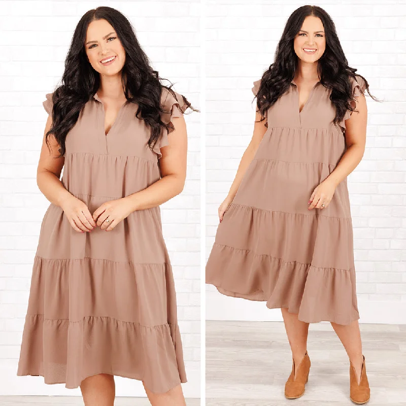 Play Time Dress, Mocha