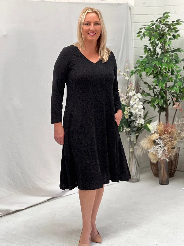 Ryhope Black Knit Dress