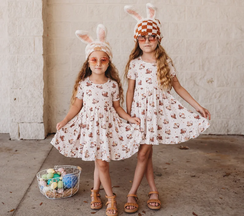 SKATING EGG HUNT DREAM RUFFLE DRESS