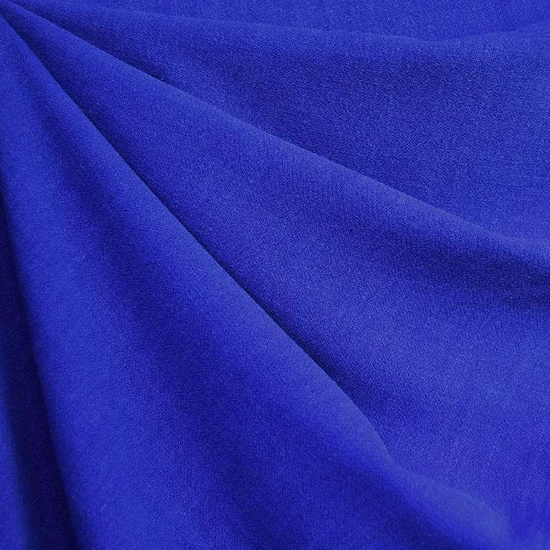 Slub Texture Linen Blend Solid Royal