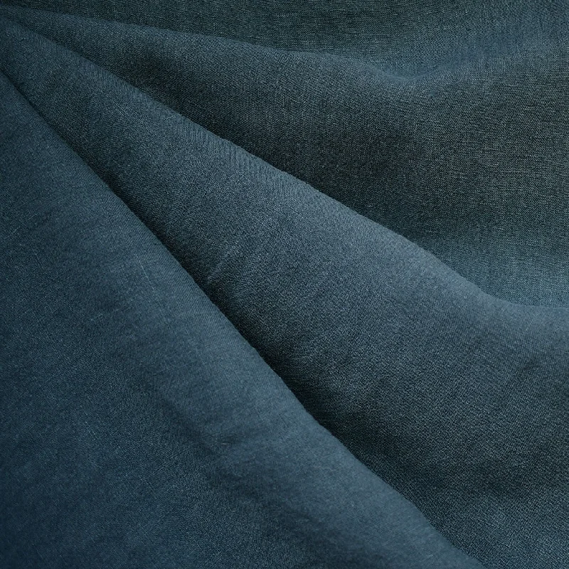 Soft Washed Linen Solid Deep Ocean