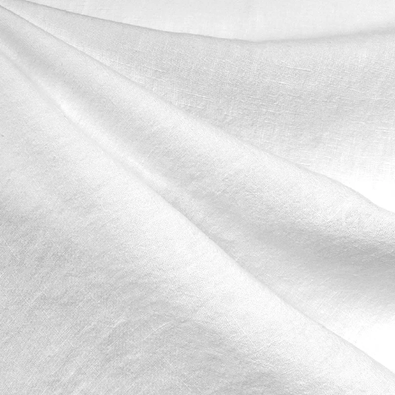 Soft Washed Linen Solid White