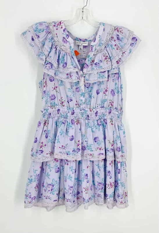 Target Size XL Lavender/Blue Floral Tiered Dresses Dress