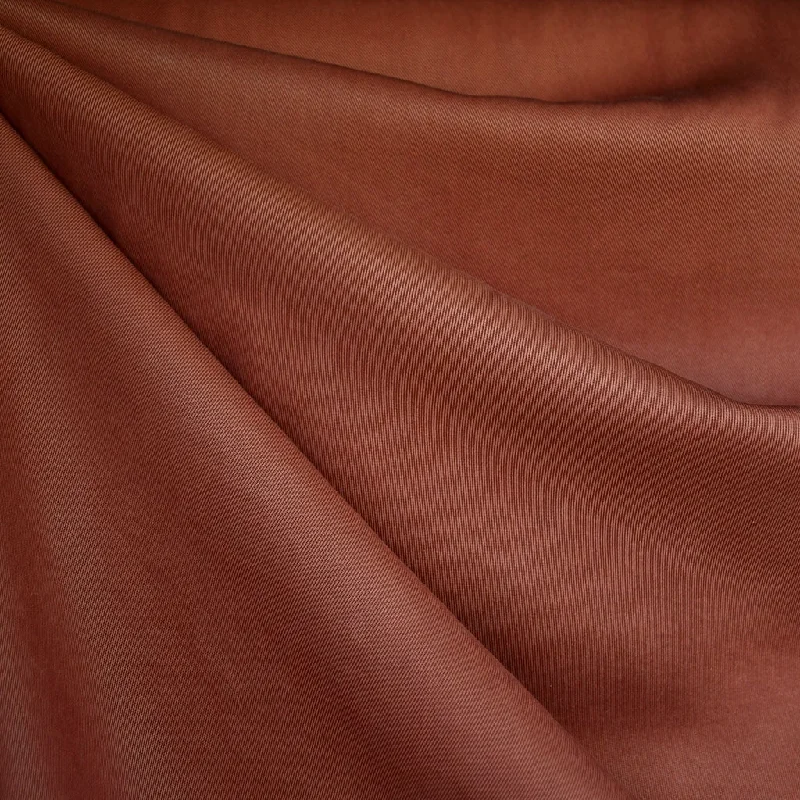 Tencel Twill Solid Bottom Weight Rust