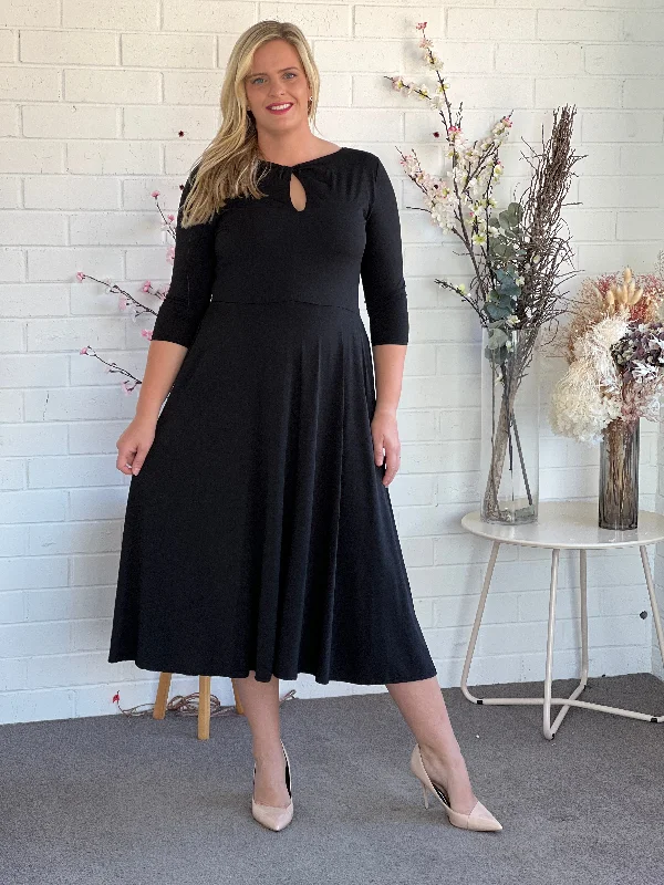 Tessa Black Jersey dress