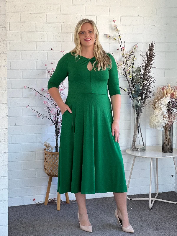 Tessa Emerald Jersey dress