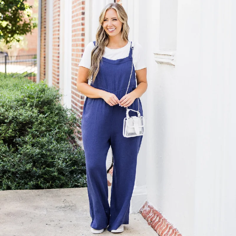 Vision To Creation Jumpsuit, Navy