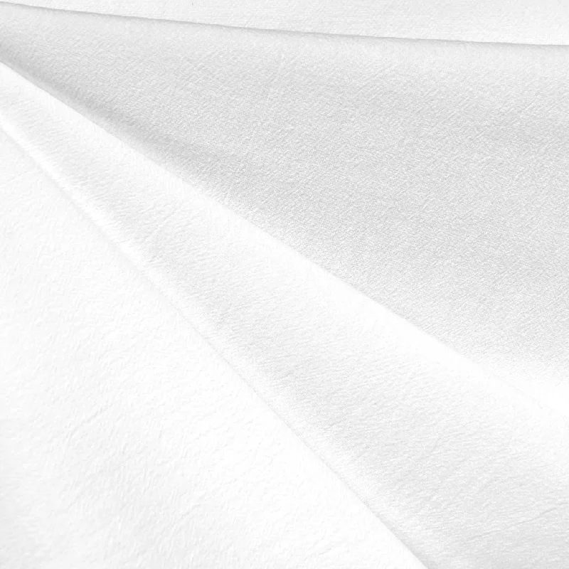 Washed Crinkle Cotton Solid White