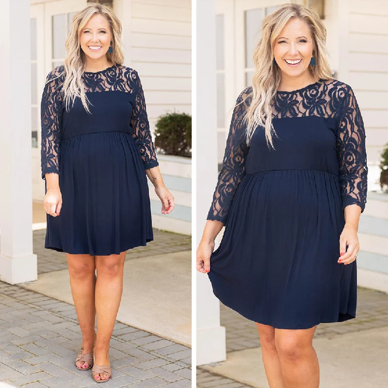 Weekend Memories Dress, Navy