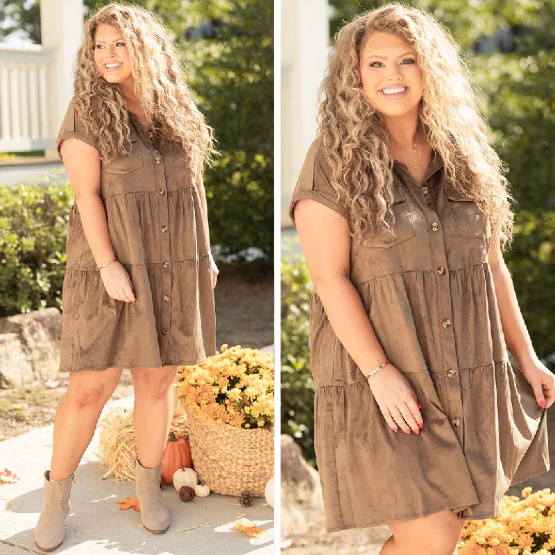 Whimsical Rhapsody Dress, Olive