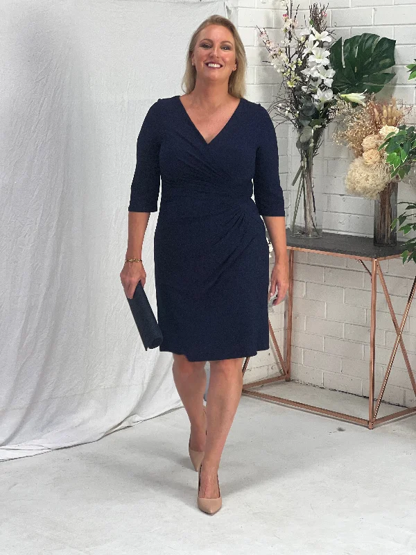 Wilsa Navy Stretch Event Dress