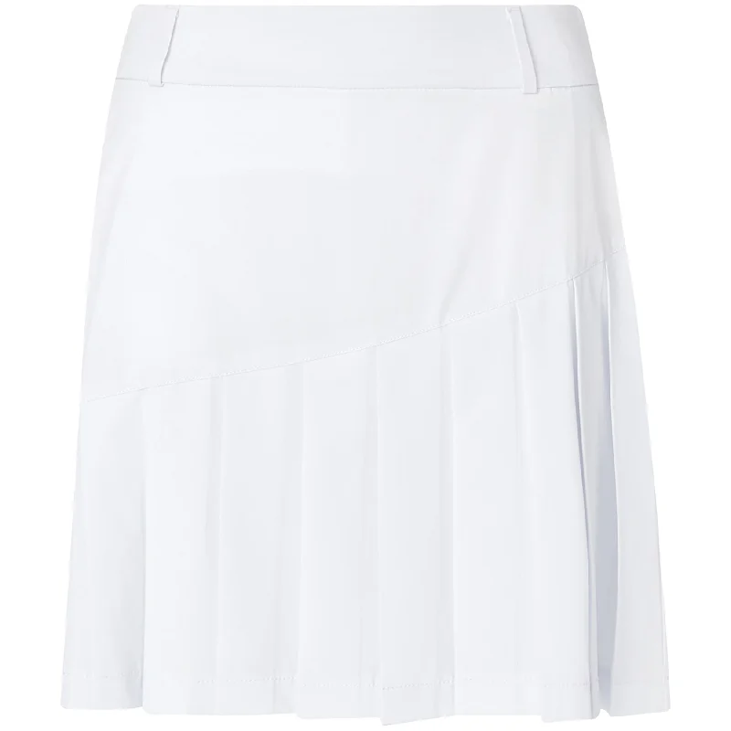 Womens Solid Pleated Skort White - SU24