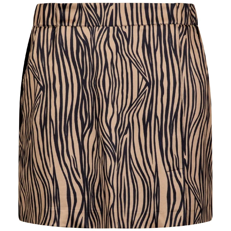 Womens The Zebra Print Skort Navy - AW24