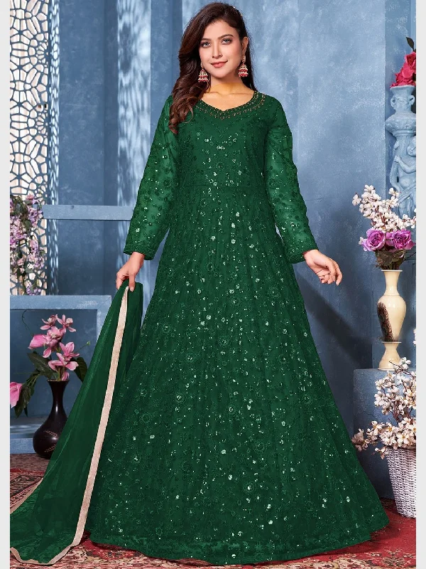 Embroidered Net - Anarkali Dress