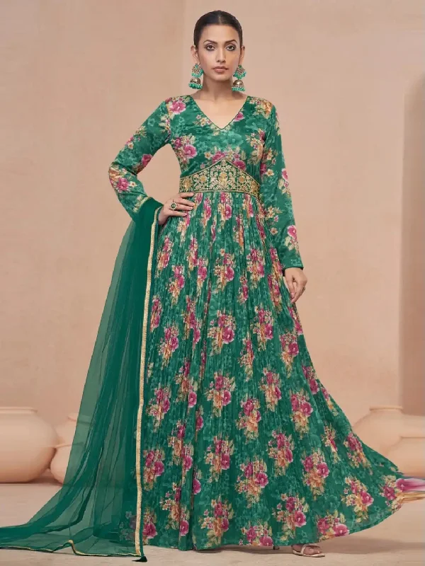 Georgette & Net - Anarkali