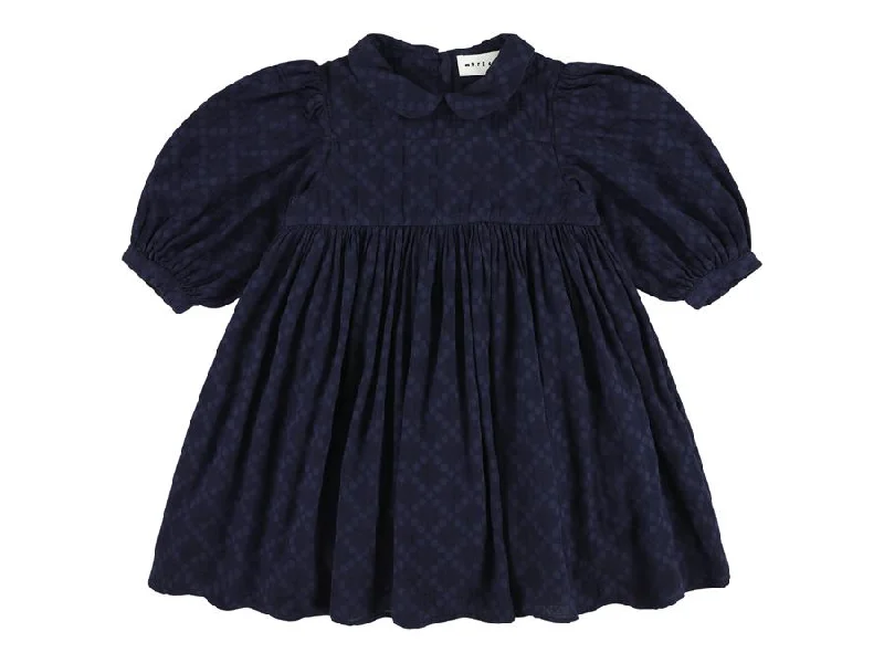 MORLEY NAVY THEA DRESS