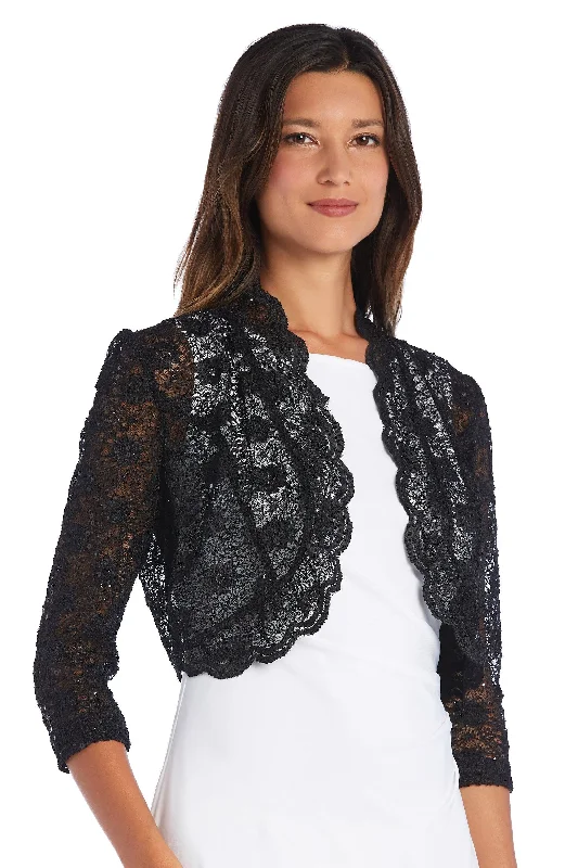 R&M Richards 3158M 3/4 Sleeve Lace Bolero Jacket